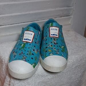 Native x Pixar Kids' Blue Toy Story Slip-On Shoes